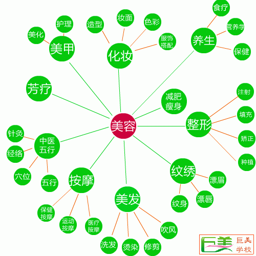 美容行業(yè)關(guān)系圖